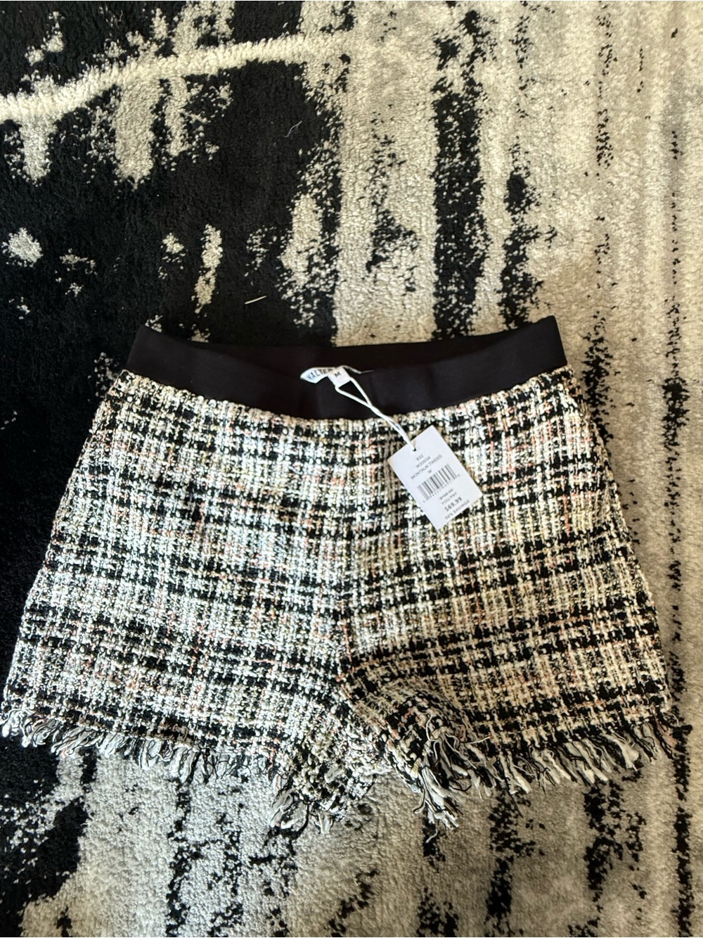 NWT Walter Baker Montauk Tweed Pull On Shorts Size M